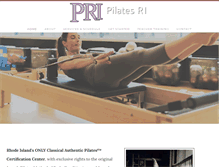 Tablet Screenshot of pilatesri.com